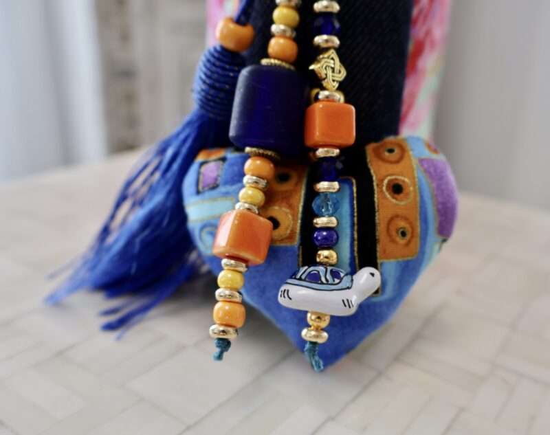 Porte-Clés, Bijou de Sac - Klimt Bleu – Image 3