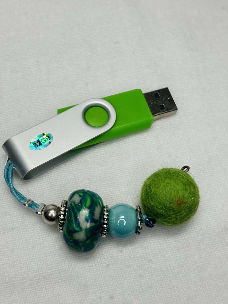 Bijou Clé usb - Feutre Vert