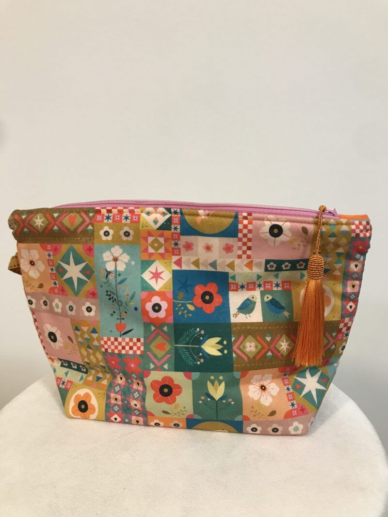 Trousse Trésors - Patchwork Fleurs GM