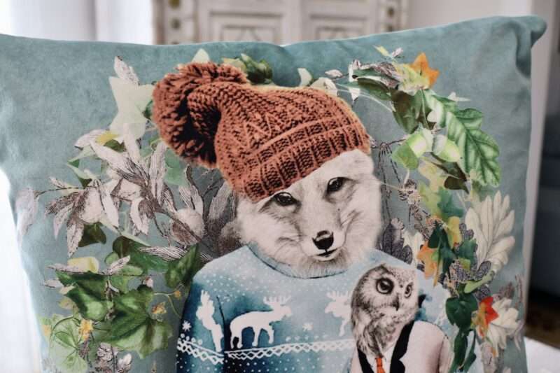 Coussin Renard et Chouette – Image 2