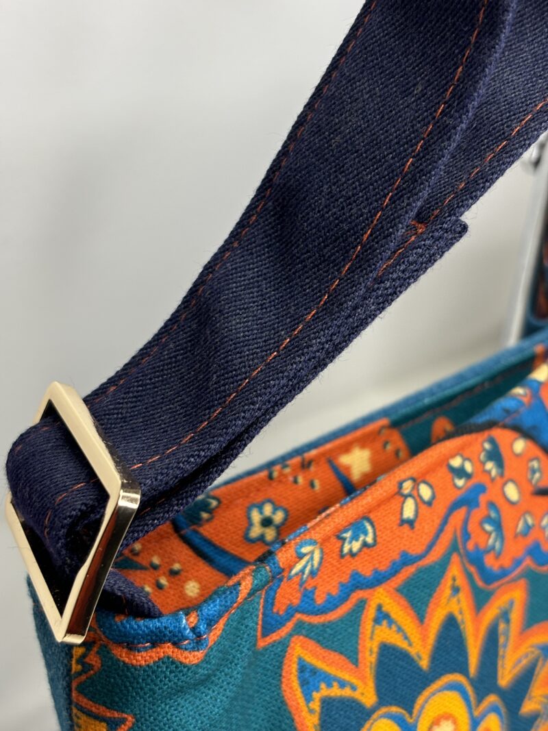 Sac Hoplala - Floral Orange et Bleu – Image 9