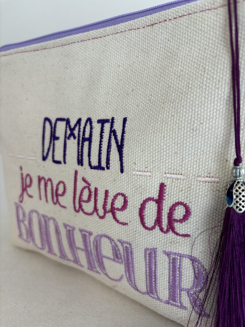 Trousse Trésors - Demain Bonheur Violet GM – Image 2