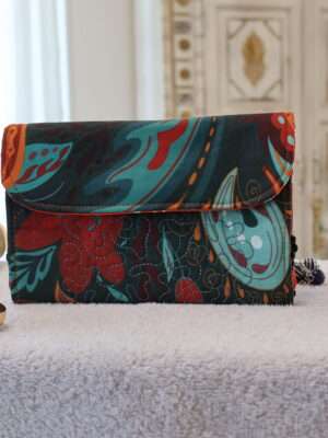 Trousse à Bijoux - Fleurs en Rouge