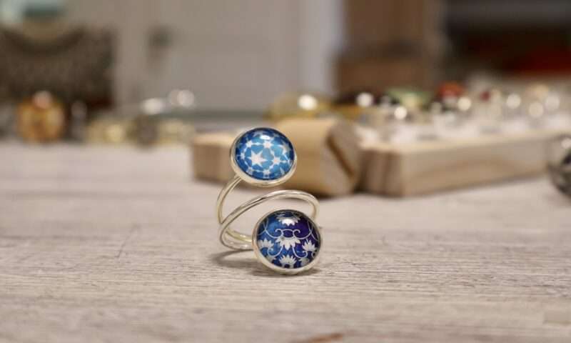 Bague Double - Entrelacs Constellation – Image 4