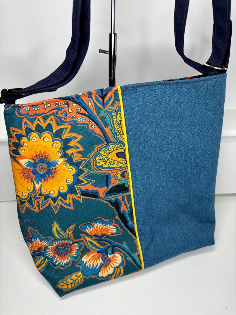 Sac Hoplala - Floral Orange et Bleu