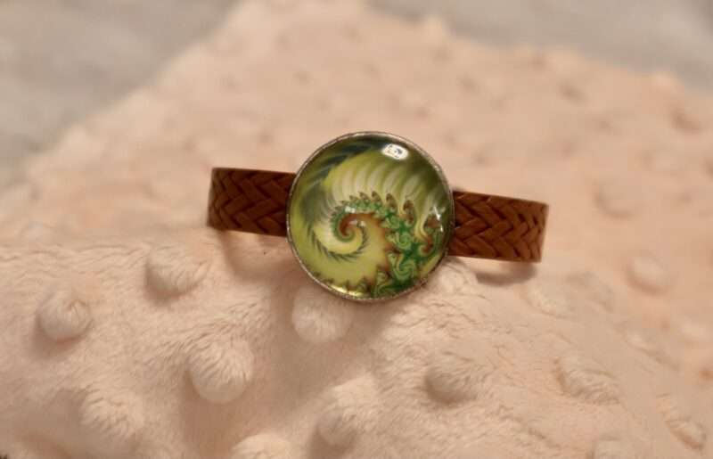 Bracelet Souple GM - Spirale vert