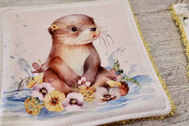 Lot de 8 Lingettes - Jolie Loutre – Image 5