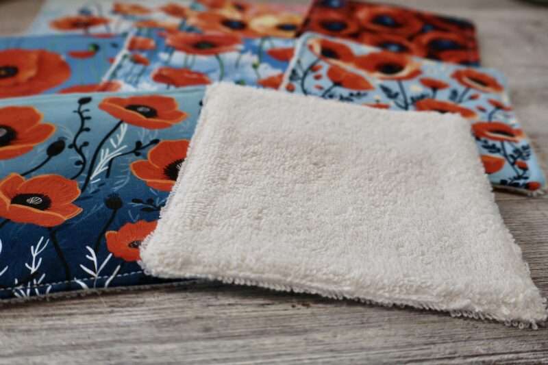 Lot de 8 Lingettes - Champs de Coquelicots – Image 3