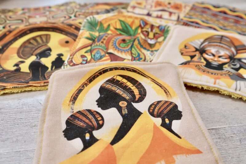 Lot de 8 Lingettes - Africa Jaune – Image 2