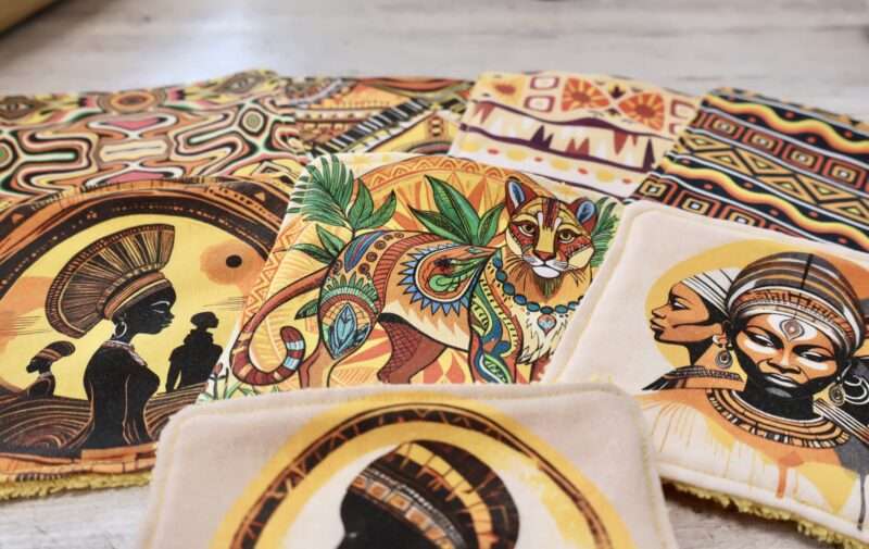 Lot de 8 Lingettes - Africa Jaune – Image 3