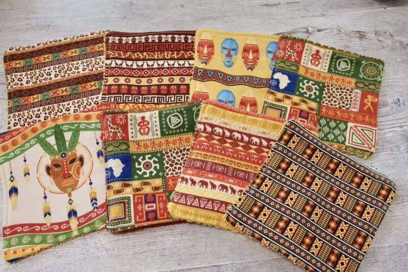 Lot de 8 Lingettes - Masques Africa