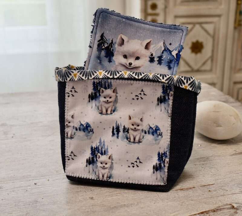 Panière + 8 Lingettes - P'Tit Loup