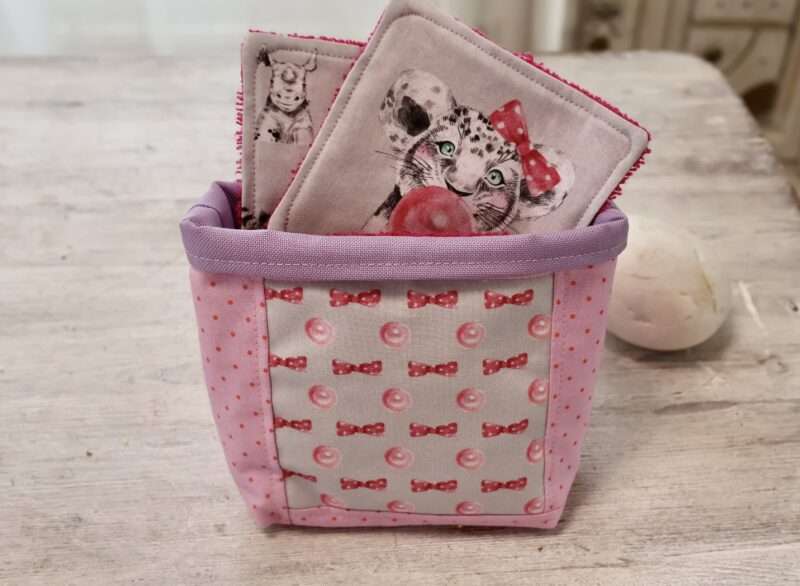 Panière + 8 Lingettes - Bubble Gum