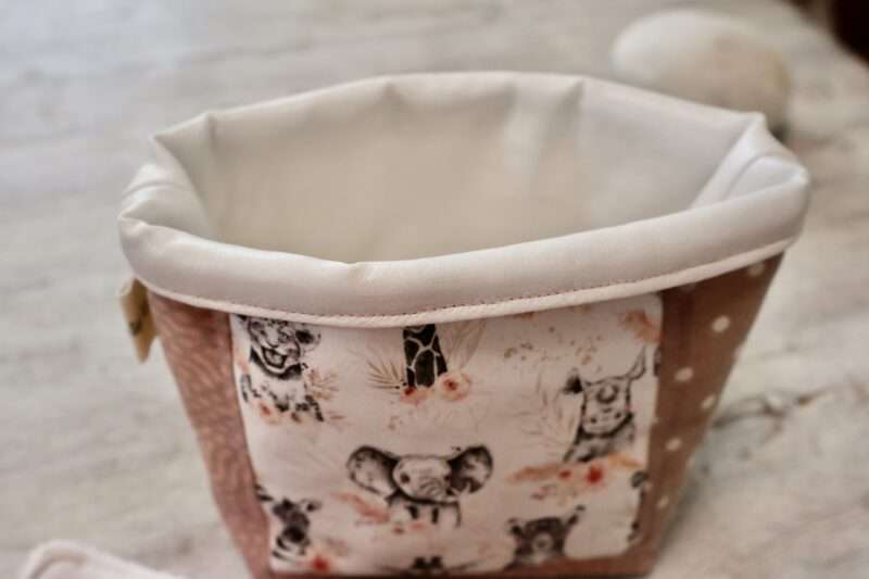 Panière + 8 Lingettes - Zanimo Vieux Rose – Image 6