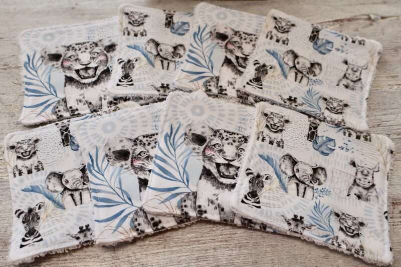 Panière + 8 Lingettes - Zanimo Bleu – Image 2