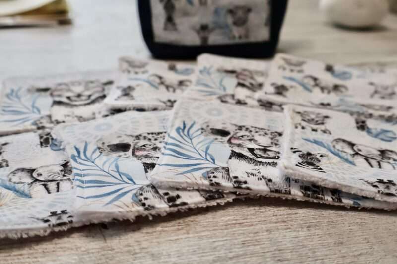 Panière + 8 Lingettes - Zanimo Bleu – Image 3