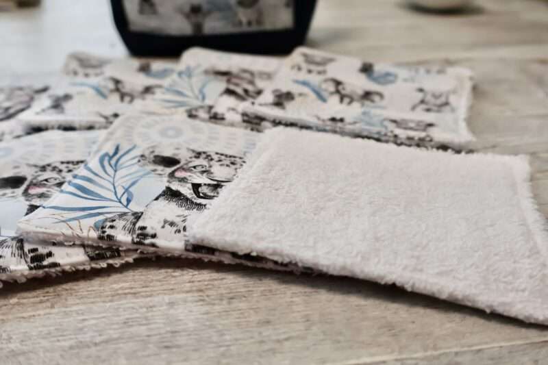 Panière + 8 Lingettes - Zanimo Bleu – Image 4