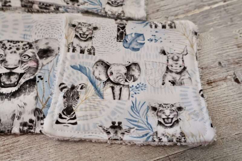Panière + 8 Lingettes - Zanimo Bleu – Image 5
