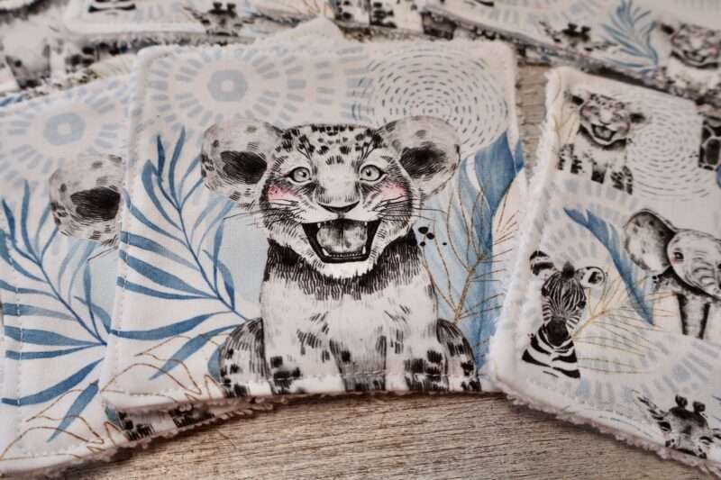 Panière + 8 Lingettes - Zanimo Bleu – Image 6