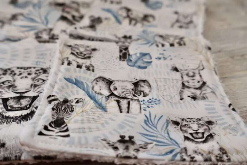 Panière + 8 Lingettes - Zanimo Bleu – Image 8