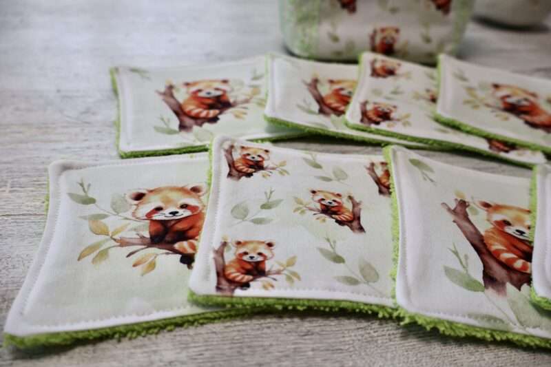 Panière + 8 Lingettes - Panda Roux – Image 2