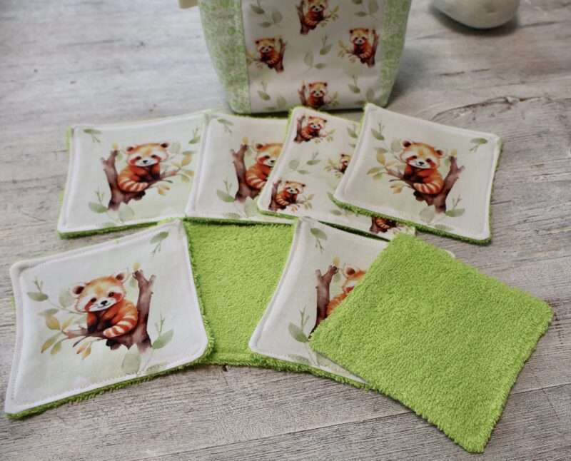 Panière + 8 Lingettes - Panda Roux – Image 6