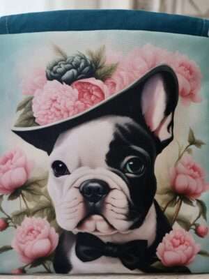 Pochon imperméable Beauté - Bouledogue Rose