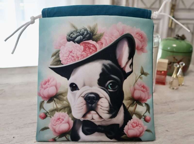 Pochon imperméable Beauté - Bouledogue Rose