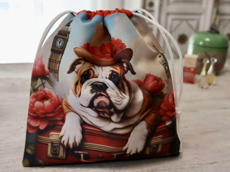 Pochon imperméable Beauté - Bouledogue Canotier – Image 3