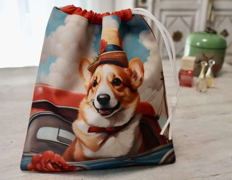 Pochon imperméable Beauté - Corgie Canotier – Image 3