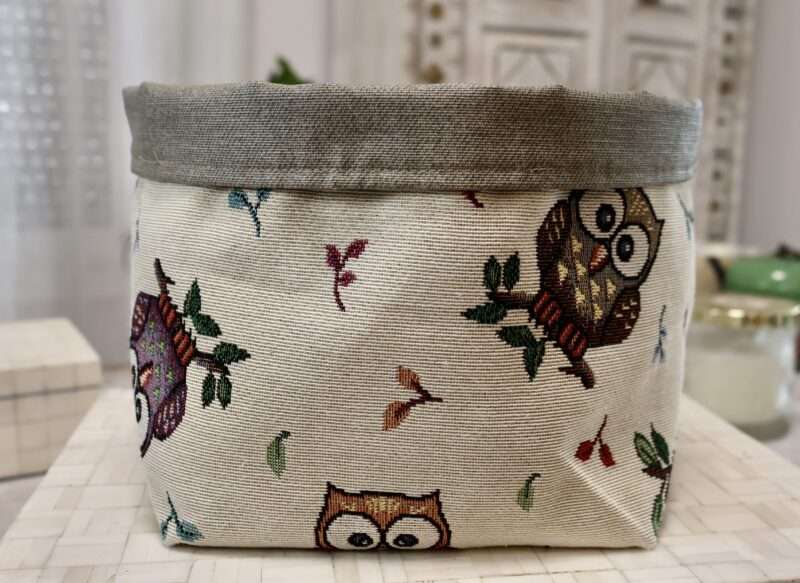 Panière XL Fourre-Tout - Chouettes