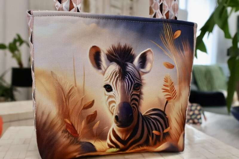Sac Cabalala Petit - Zèbre – Image 4