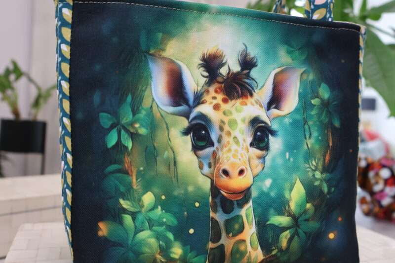 Sac Cabalala Petit - Girafe Verte – Image 3