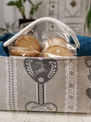 Panier de Table - Coeurs de Noël